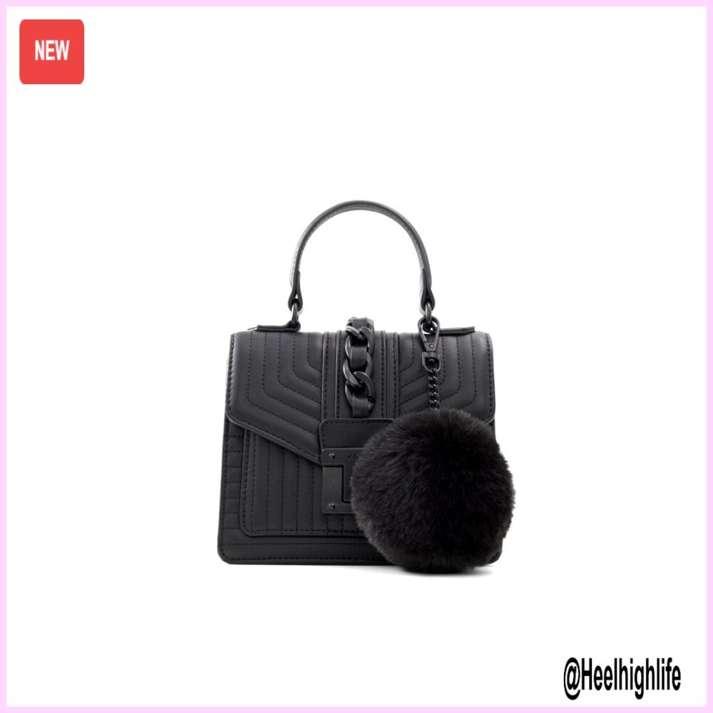 Synthetic Top Handle Handbag, Small Compact Size, Day To Night Accessory